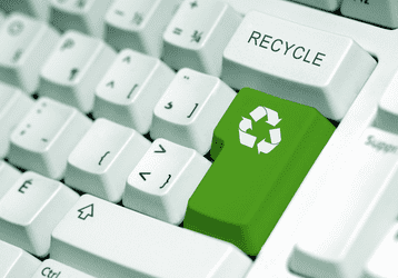 Bild Tastatur mit Recycling